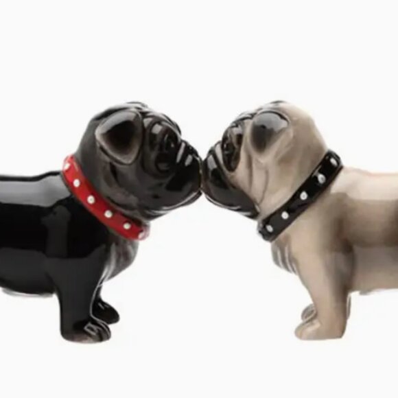 Little Love Pugs Salt and Pepper Shaker Set new in box - Picture 1 of 3